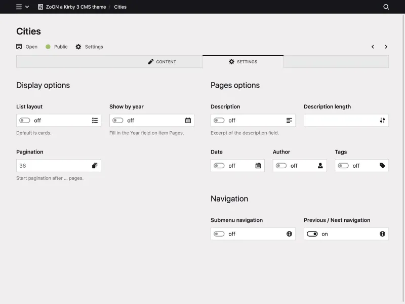 Backend screenshot of zoon.marcokoedam.com